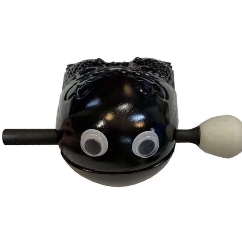 Tik Tok Drum Ikan Kayu Kecil Kreatif Fidget Mainan Penghilang Stress Suara Melodi Berdoa Alat Buddhisme Kuil