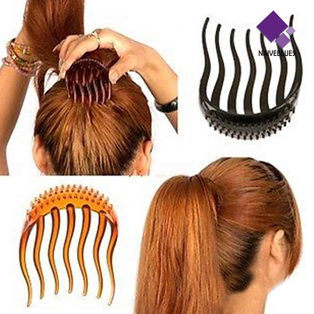 &lt; Naiveblues &gt; Insert Hair Clip Easy Attachment Warna Gaya Gelombang Insert Rambut Untuk Wanita