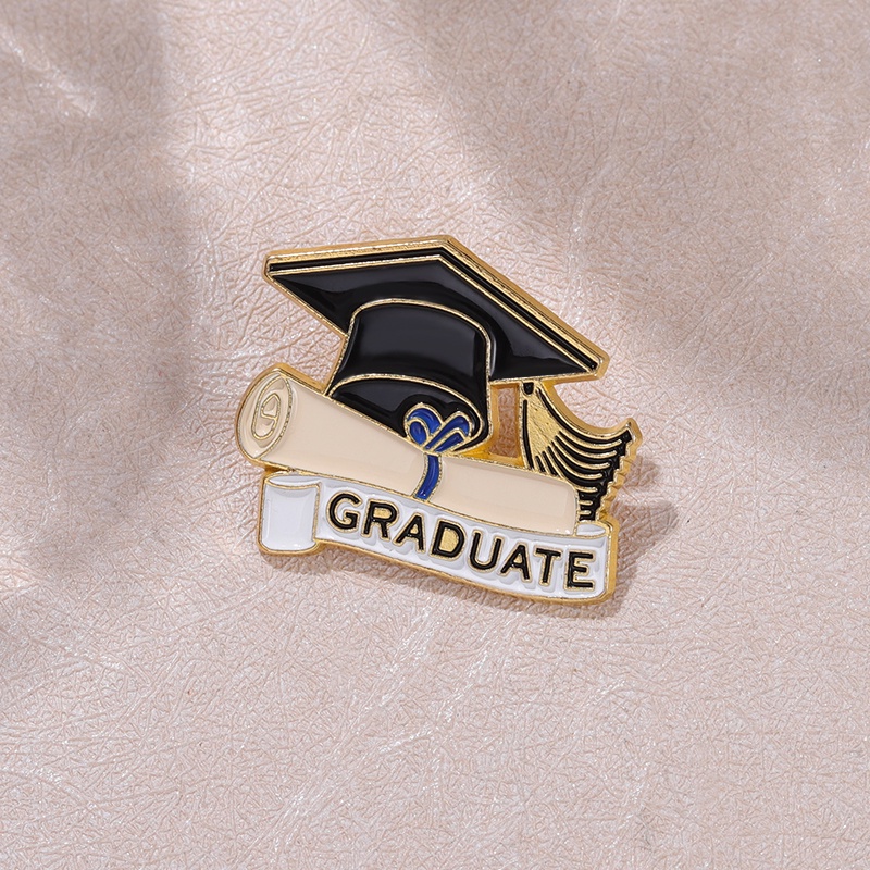 Hadiah Bros Topi Wisuda Alloy Backpack Badge Wisuda Musim Untuk Aksesoris Pakaian Siswa