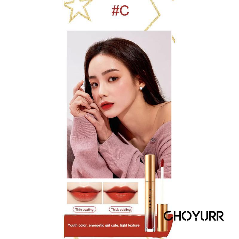 【COD】LAMEILA Lip Glaze Lipstik Pelembab Tahan Lama Lip Gloss Mist Soft Lip Bibir Korea-CH