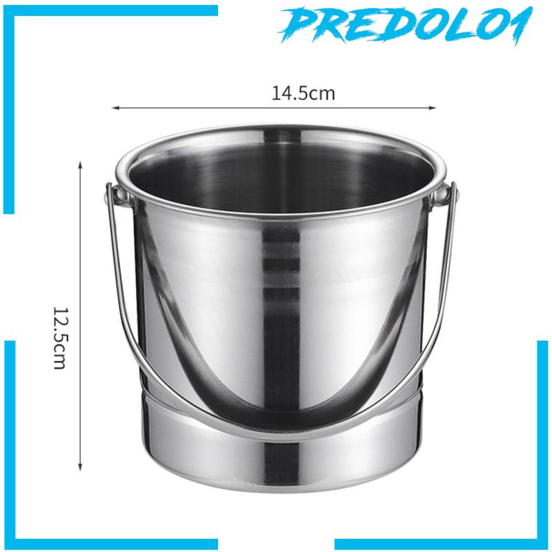 [Predolo1] Wadah Es Batu Bak Minuman Stainless Steel Untuk Perlengkapan Malam BBQ Pesta