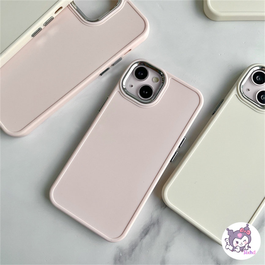 IPHONE Kompatibel Untuk Iphone14 13 12 11 Pro Max SE 2020 X XR Xs Max7 8 Plus Warna Permen 9D Lensa Dilapisi Fashion Phone Case Lembut Shockproof Case