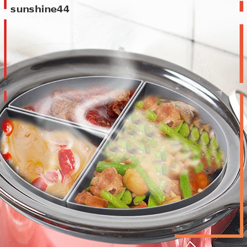 Sunshine Slow Cooker Divider Liner fit 6QT Kuali Panci Silikon Reusable &amp; Anti Bocor ID