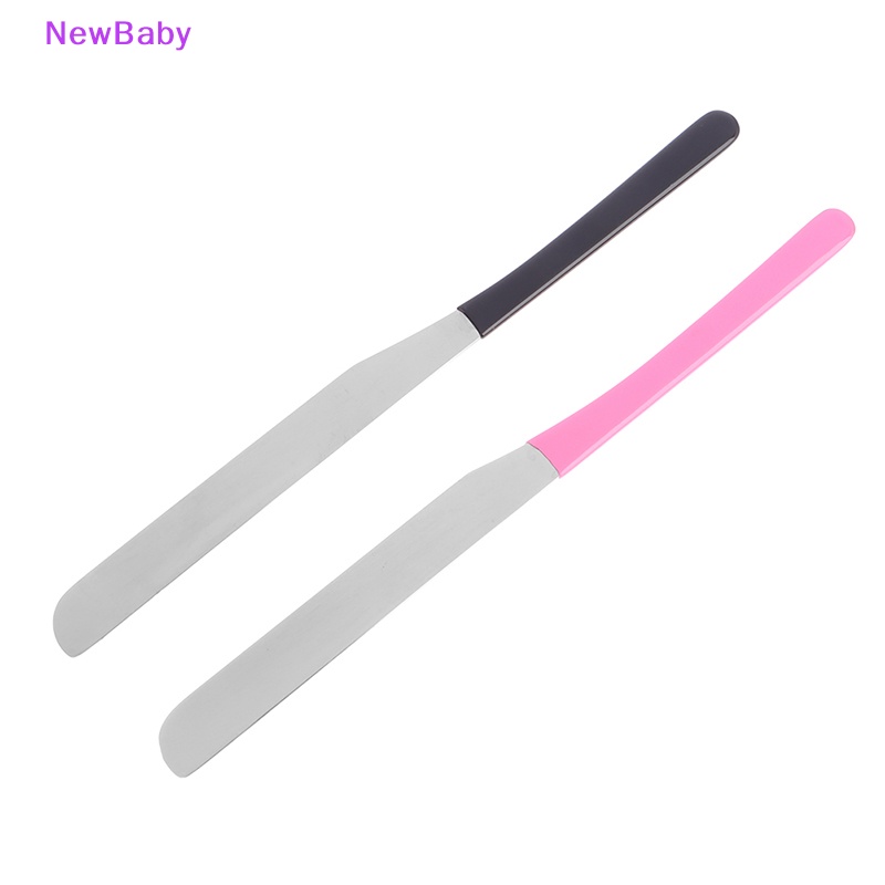 Newbaby Spatula Toning Makeup Stainless Steel Mixing Stick Foundation Alat Pencampur Krim ID