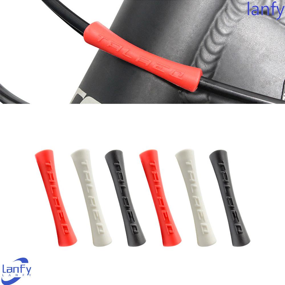 Lanfy 4pcs Cover Pelindung Kabel Rem Sepeda Mtb Bahan Karet Anti Gesekan