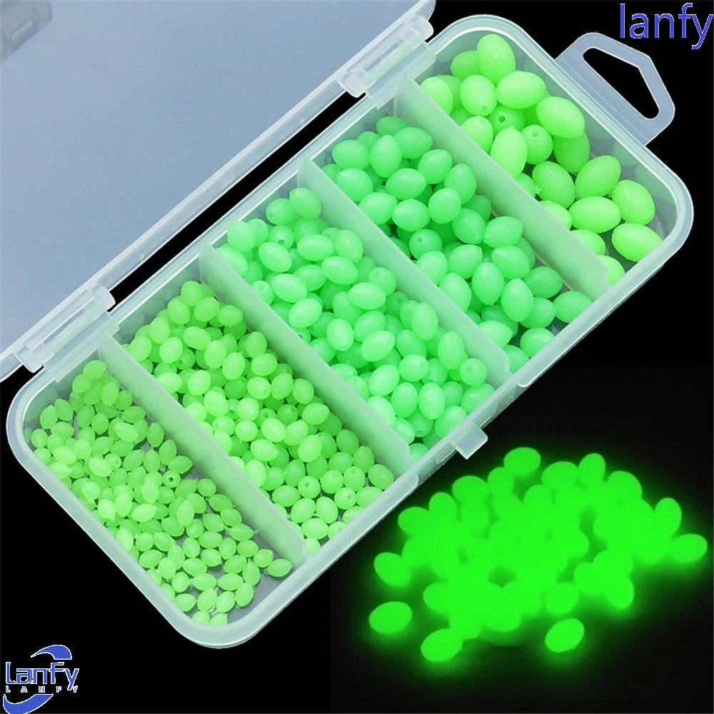 Lanfy Manik-Manik Memancing Bercahaya Manik-Manik Pancing Alat Pancing Rig Pancing Fishing Tackles Stopper Bead Umpan Glow in Dark Aksesoris Memancing Memancing Umpan Tackle