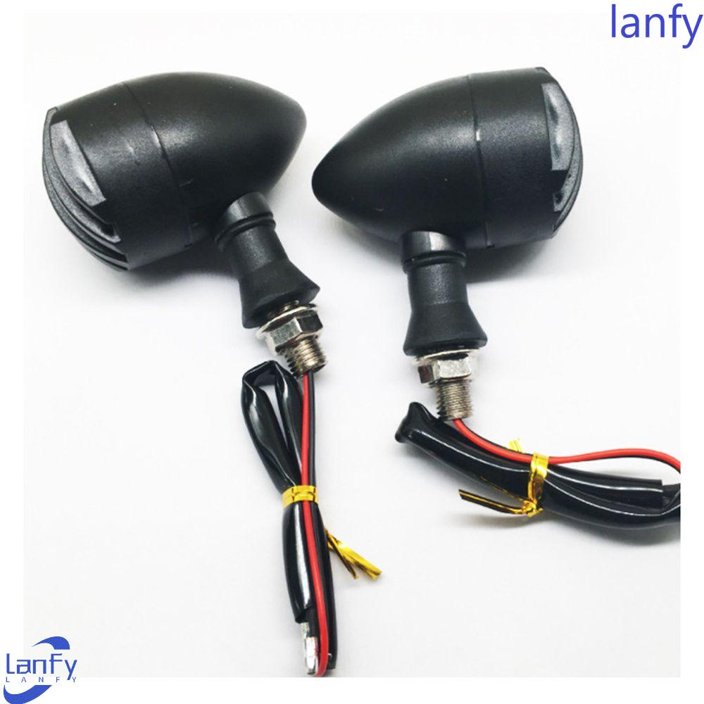 Lanfy Lampu Sein Tahan Lama Untuk Keamanan Pencahayaan Motor Gaya Retro Suzuki Untuk Lampu Indikator Honda