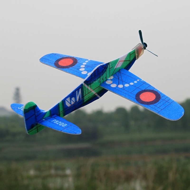 Baru 3D Removable DIY Lempar Tangan Terbang Glider Pesawat Warna Lucu Busa Pesawat Permainan Model Mainan Untuk Anak Anak Anak Hadiah Pesta Ulang Tahun Tas Pengisi
