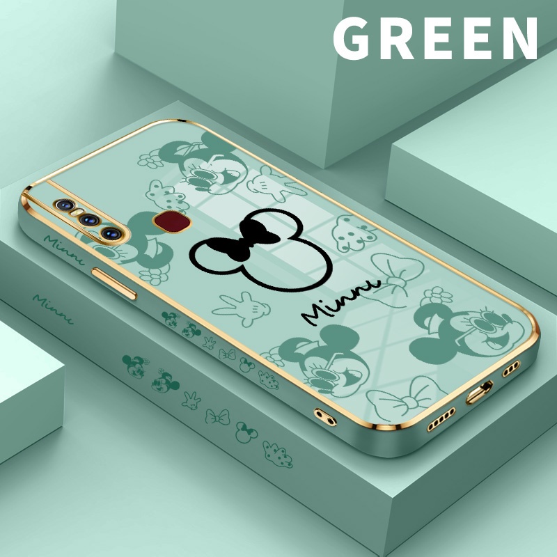Case Casing Hp For Vivo S1 V15 Pro V19 V20 SE Y70 2020 2021 Softcase Mickey Minimalis Case For Polos