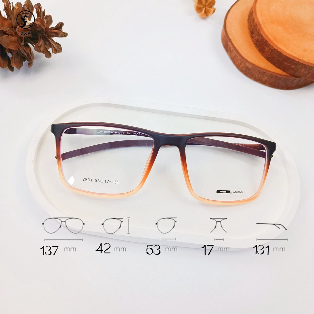 Z&y COD Kacamata Fashion Pria Wanita Frame Kacamata OKEY original 2831