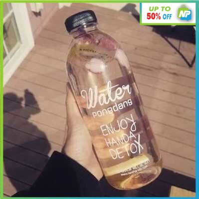 Botol Minum Plastik Bening Transparan 1 Liter