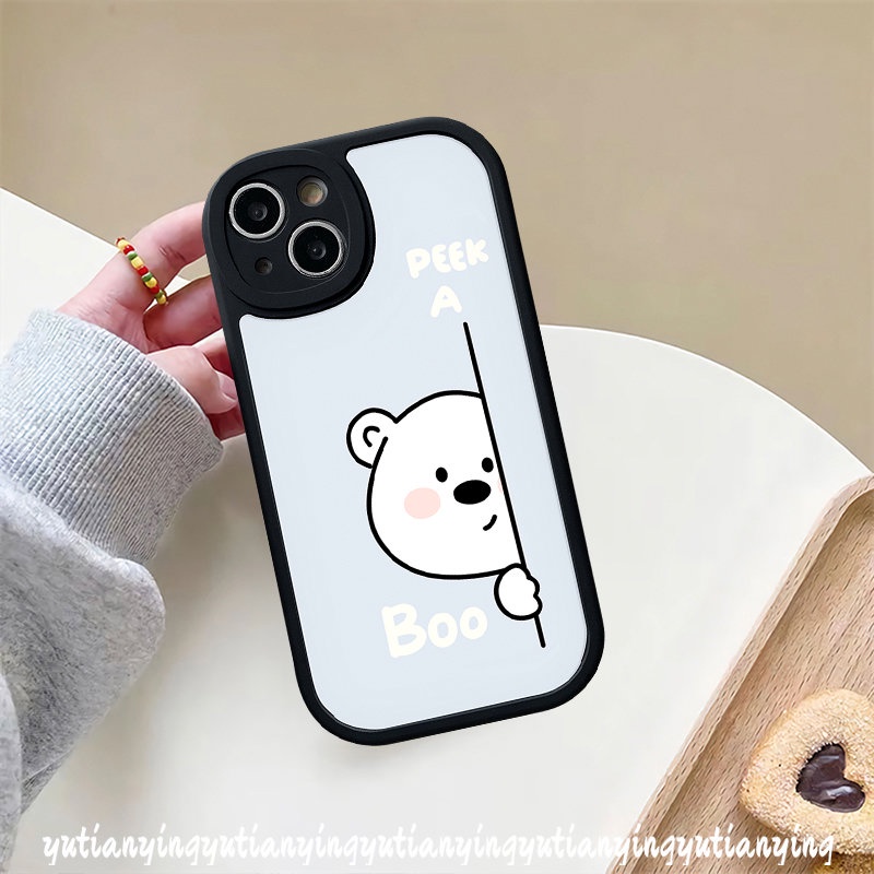 Case Untuk Oppo A17 A58 A7 A55 A16K A78 A95 A1K A12 A3S A96 A57 A17K A74 A15 A77s A16E A54 A5 A16 A76 A16s A9 A5s A31 Reno 8T 7 5Z 5F 7Z 5 Kartun Beruang Lucu Puppy Couple Soft Cover/Baju Couple Pasangan/Baju Couple Pasangan/Baju Couple Pasangan