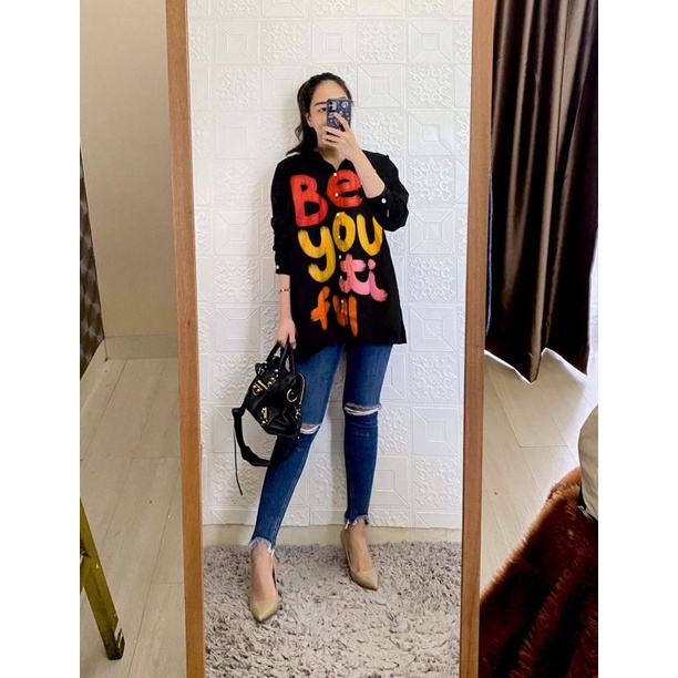 BELVA SHIRT - KEMEJA PANJANG WANITA