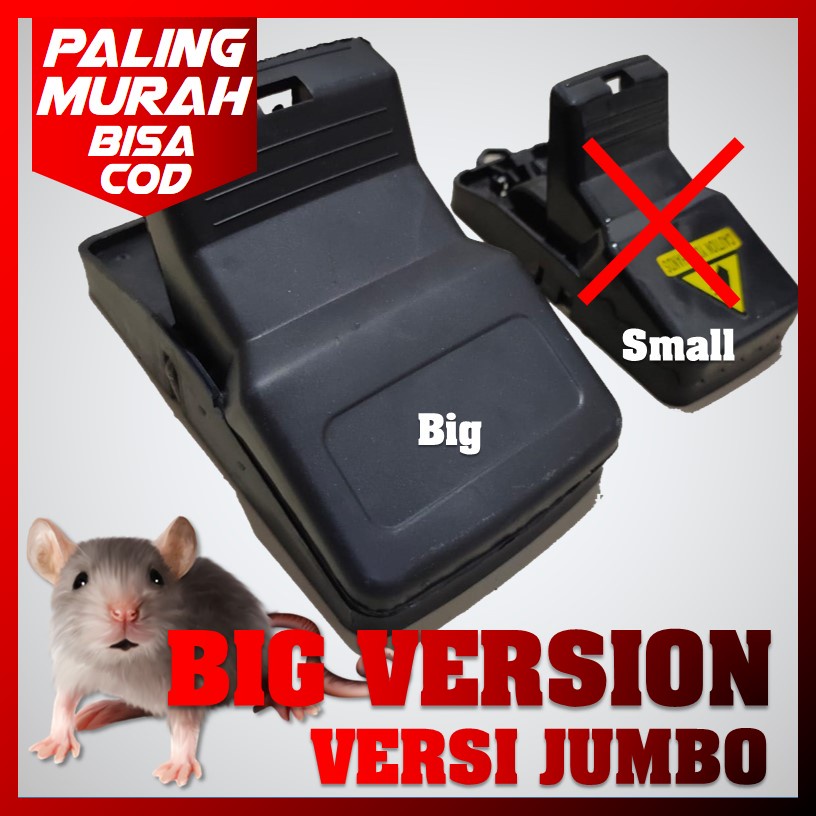BBM - VERSI JUMBO JEBAKAN TIKUS JEPRETAN PERANGKAP TIKUS MOUSE TRAP OTOMATIS MUDAH SIMPLE AMPUH