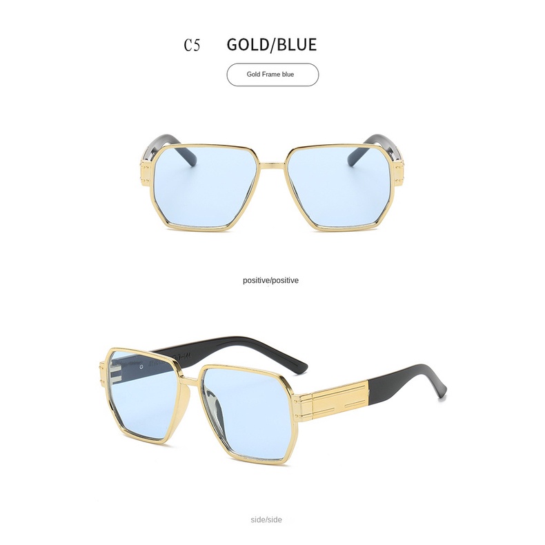 [COD] Korean Candy Color Kacamata Hitam Wanita Bingkai Persegi Keren Kacamata Anti Radiasi Shade Black Glasses