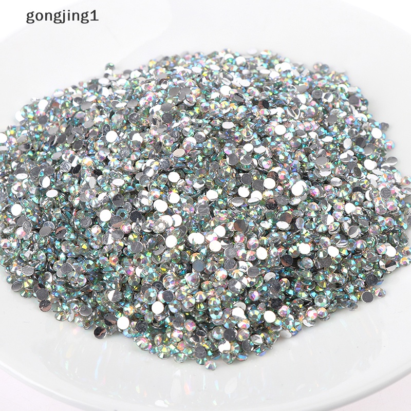 Ggg 10000Pcs 3MM Sparkling Resin Berlian Imitasi Flatback Kristal Dekorasi Aplikasi ID