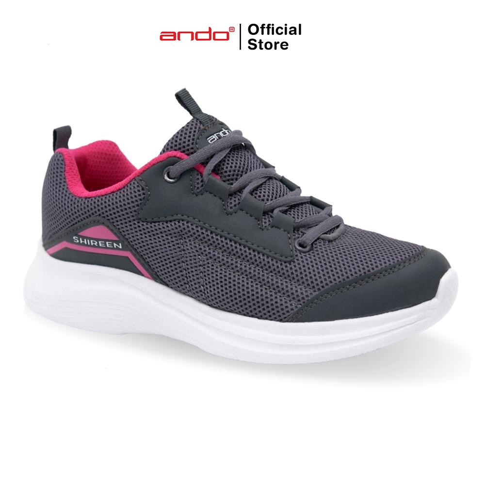 Ando Official Sepatu Sneakers Shireen Wanita Dewasa - Abu-Abu Tua/FuchsiaRAMAYANA JAKTIM