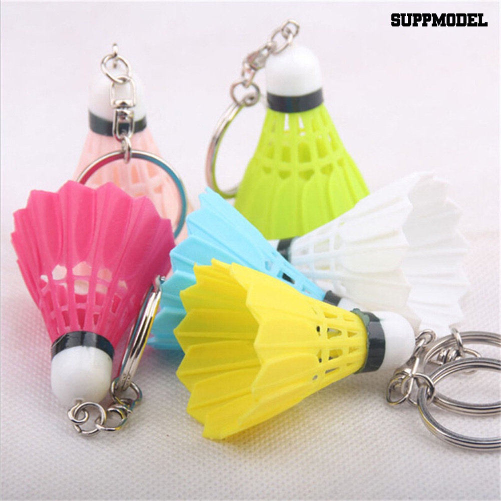 [SM Auto] Gantungan Kunci Mini Badminton Pendant Key Ring Holder Ransel Pouch Gantung Dekor