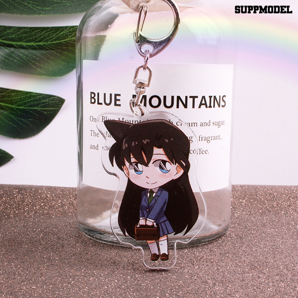 [SM Otomatis] Liontin Gantungan Kunci Simulasi Tinggi Kartun Anime Indah Detektif Conan Keychain Untuk Tas