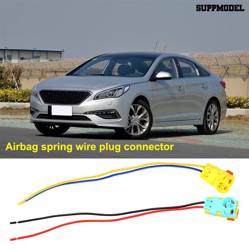 [SM Otomatis] 2Pcs Airbags Konektor Tahan Aus Pemasangan Mudah ABS Airbags Jam Spring Wire Plug Connector Untuk Sonata Verano Focus Volt