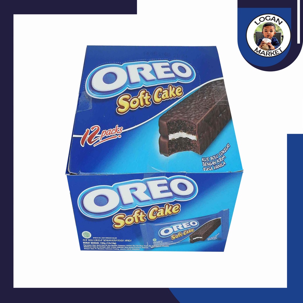 

Oreo Soft Cake Bolu Coklat 12 pcs