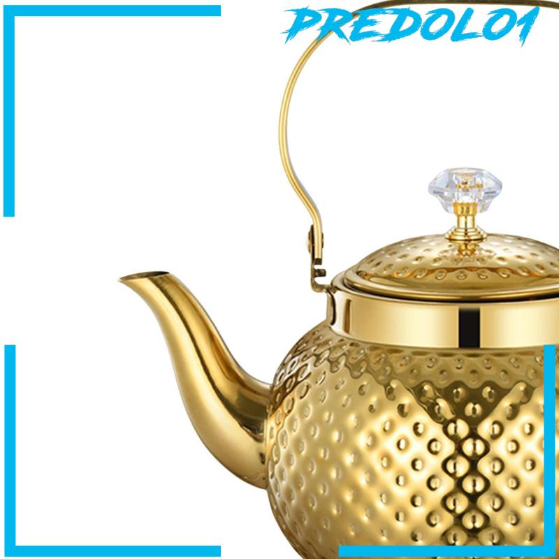 [Predolo1] Teko Stainless Steel Dengan infuser Stovetop Tea Kettle Untuk Dapur Hotel