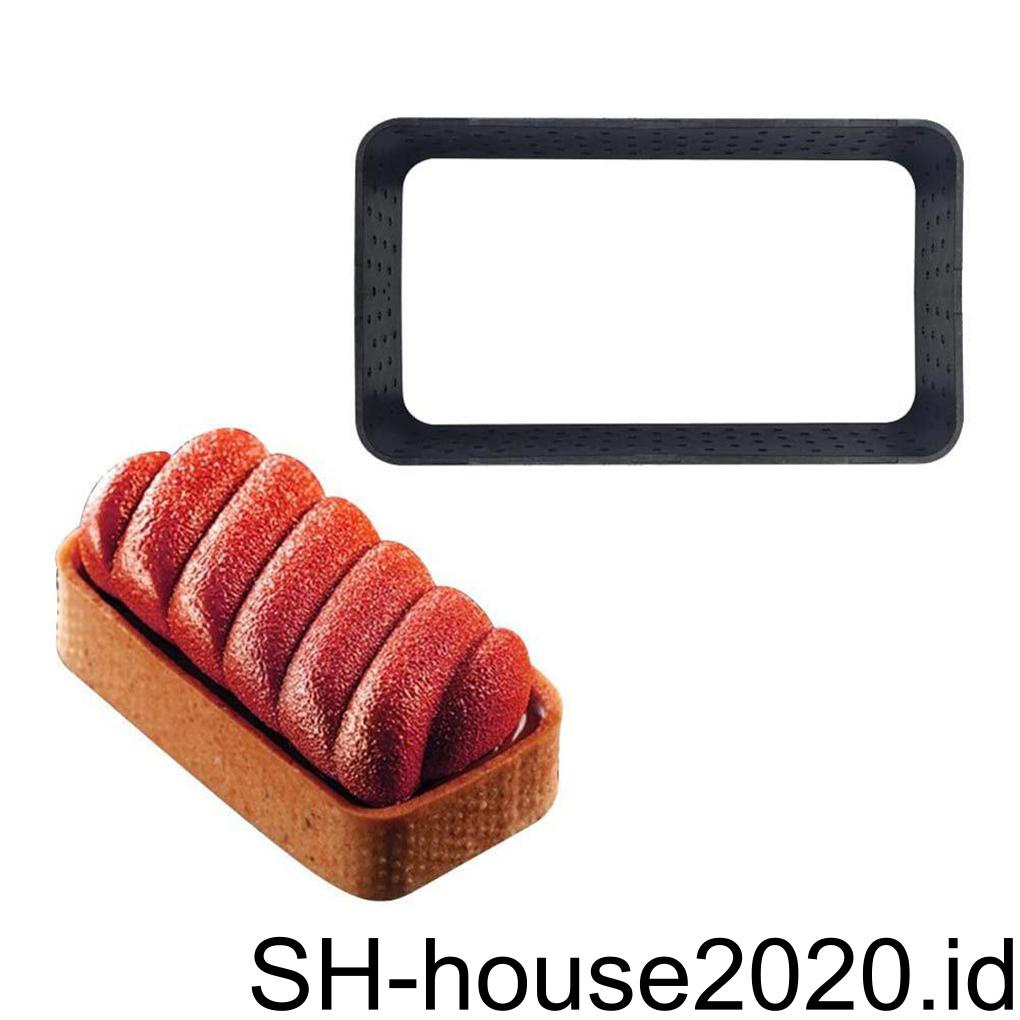 8pcs Cetakan Kue Dessert Mousse Circle Slicing Mold DIY Non Stick Dekorasi Bakeware