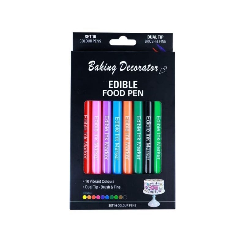 

Edible Food Pen Bolpen Untuk Makanan HALAL Pena Penghias Cookie Roti Kue
