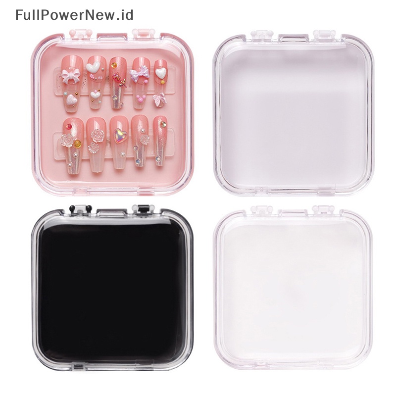 Power Nail Art Organizer Menebal Jadi Kuku Palsu Packing Box Display Storage ID