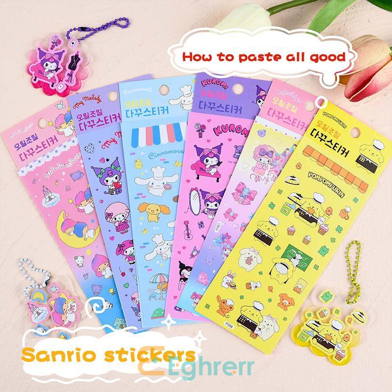 

✨EG-Stiker Kartun Kuromi Kartu Scrapbook Diary Stiker Dekorasi DIY-Eghrerr