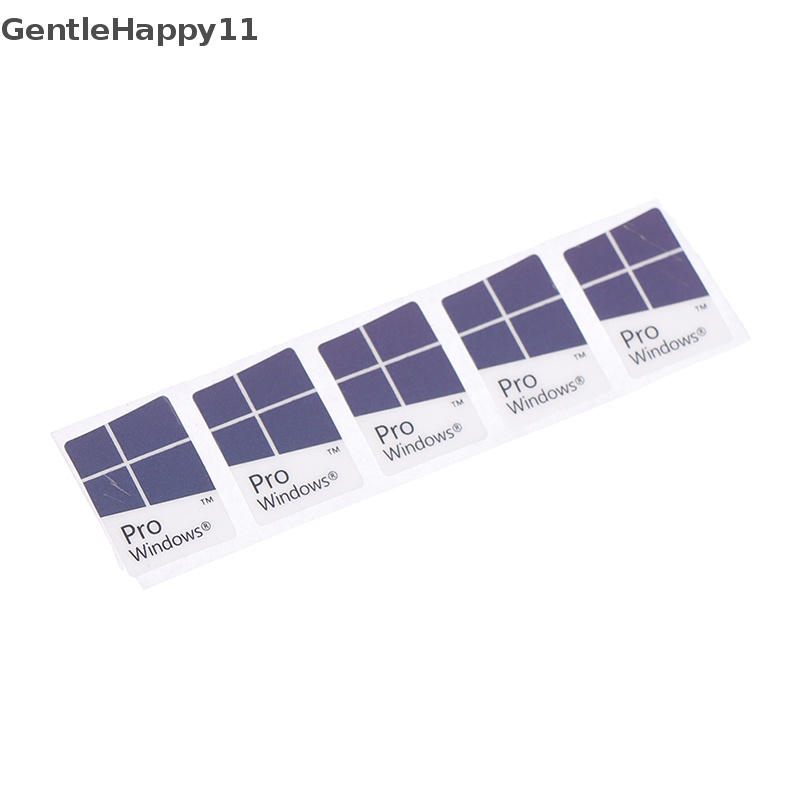 Gentlehappy 5pcs Biru Notebook Komputer Desktop Windows10 Stiker WIN10 PRO Label id