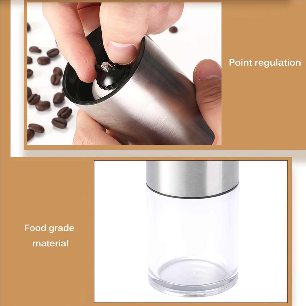 Hand Manual Coffee Grinder with Folding Handle Adjustable Stainless Steel Mesin Penggiling Biji Kopi Gilingan Bumbu Dapur Kopi Alat