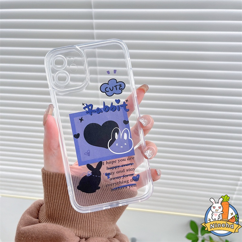 IPHONE Casing Kompatibel Untuk Iphone14 13 12 11 Pro Max X Xr Xs Max8 7 6 6s Plus SE 2020 Fashion Graffiti Hati Cinta Pasangan Ponsel Case Kamera Perlindungan Bening Lembut TPU Silicon Back Cover