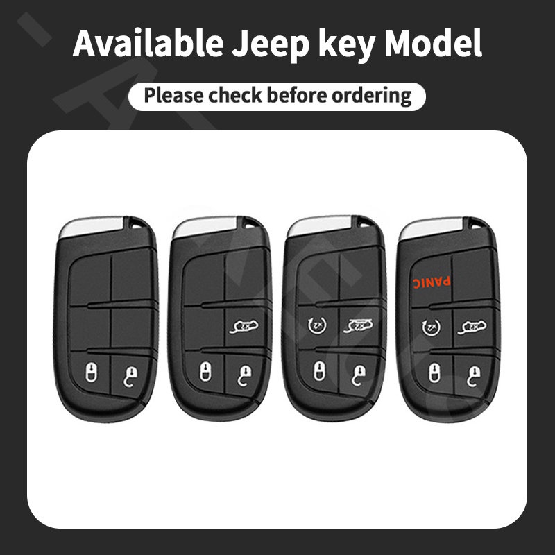 Jeep Zinc Alloy Bungkus Penuh Case Kunci Mobil Cover Kulit Serat Karbon Smart Key Protector Untuk Kompas Renegade2023 Willys Wrangler jk Grand Cherokee