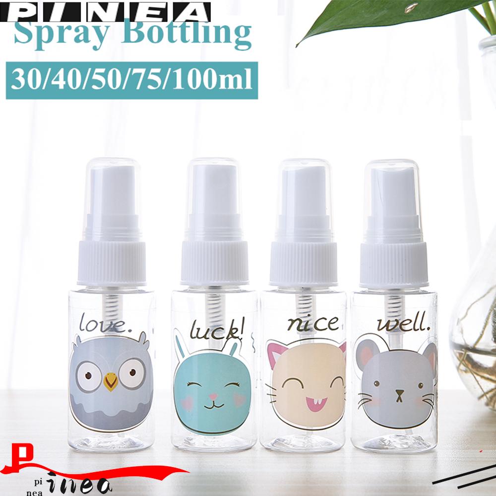 Botol Spray Kosong Isi Ulang Bentuk Nanas Bahan Plastik Warna Acak Untuk Sampo / Lotion / Kosmetik / Makeup