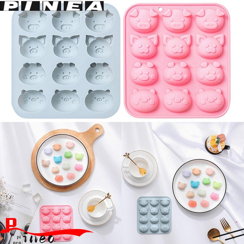 Cetakan Silikon Nanas Babi Handmade Dekorasi Liburan Alat Baking Cetakan Kue Coklat