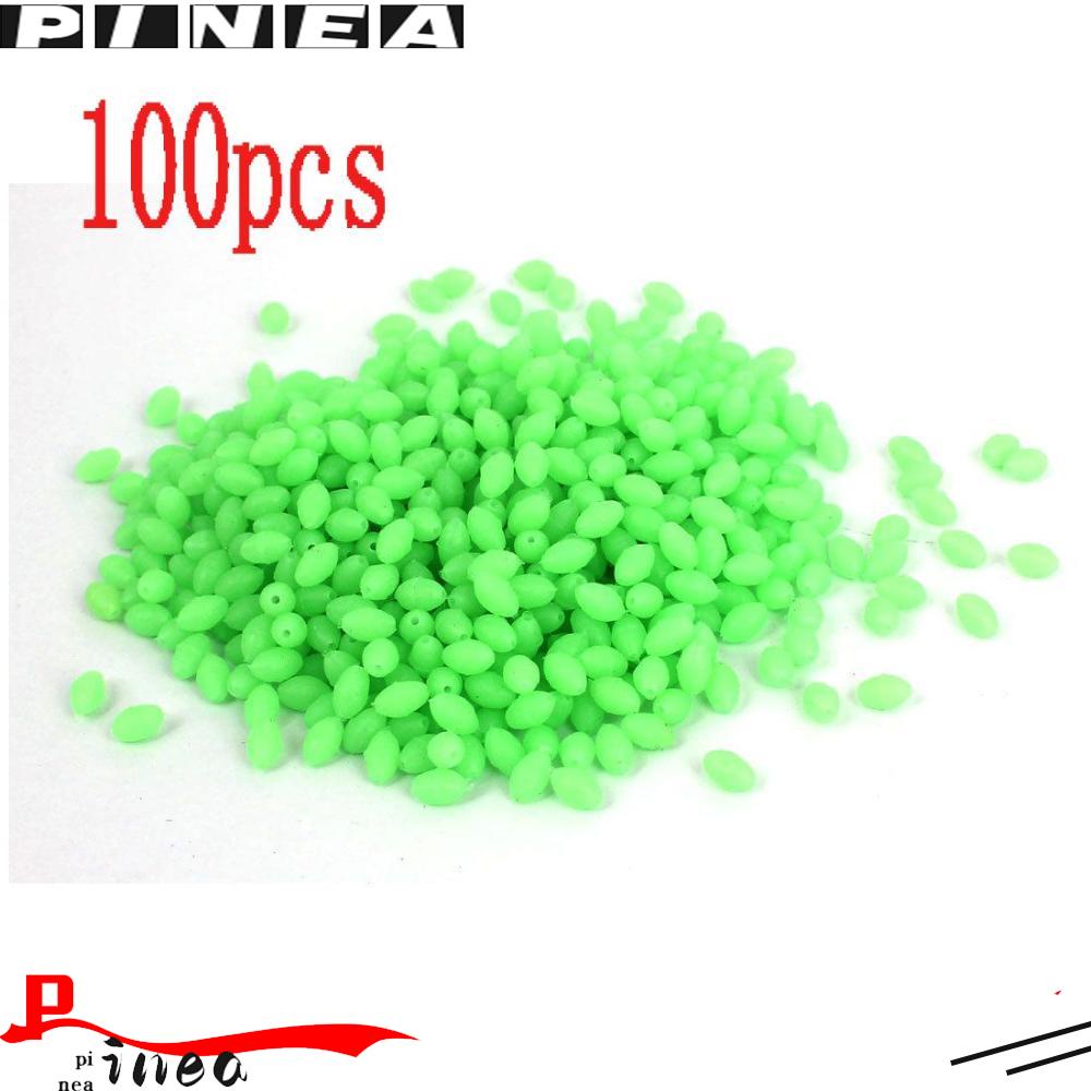 Nanas 100Pcs Manik-Manik Luminous Set Plastik Bermanfaat Glow In The Dark