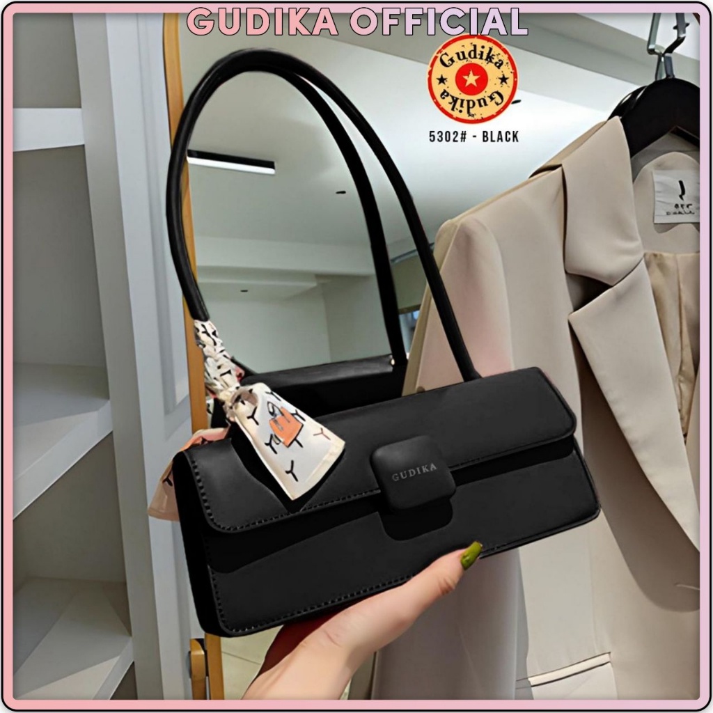 GUDIKA Elsa 302# - Tas Wanita Kulit OOTD Harian Korea Style - Tas Selempang Kekinian Import Original Terbaru - sling bag - shoulder bag - tas bahu - tas kulit - tas batam - tas pesta kondangan