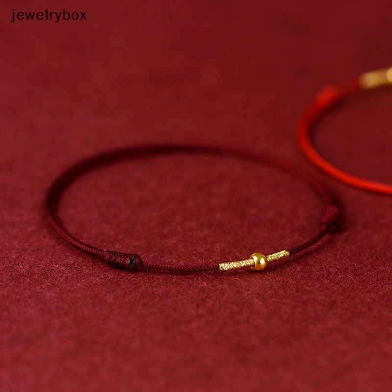 [jewelrybox] Fashion Handmade Gelang Tali Merah Beruntung Bangle Wanita Pria Pecinta Sahabat Beruntung Gelang Kaki Ukuran Adjust Butik
