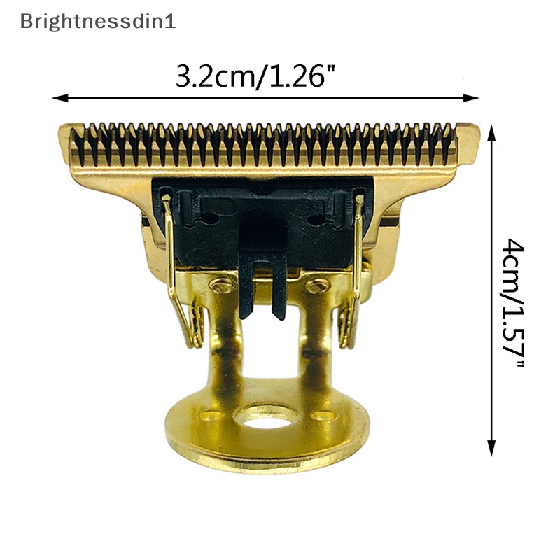 [Brightnessdin1] Pisau Cukur Rambut Bentuk T Dengan Stand T9 Blade Trimmer Pengganti Clipper Head Butik