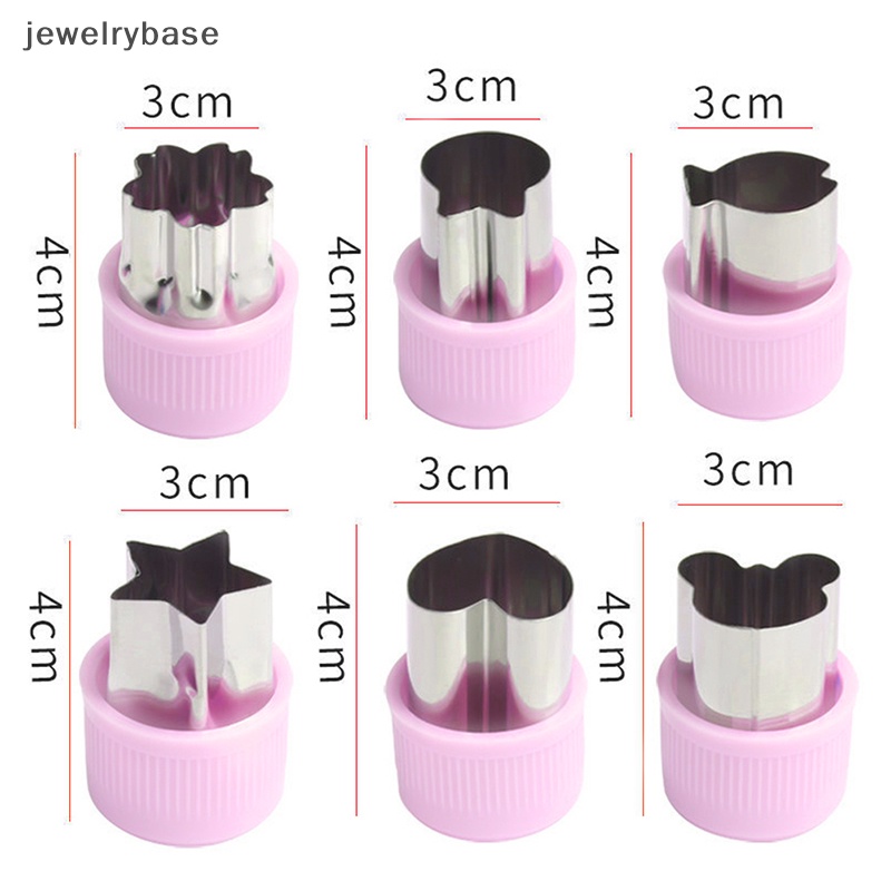 [jewelrybase] Pemotong Sayuran Gagang Plastik Pink Stainless Buah Cutg Die Alat Dapur Butik