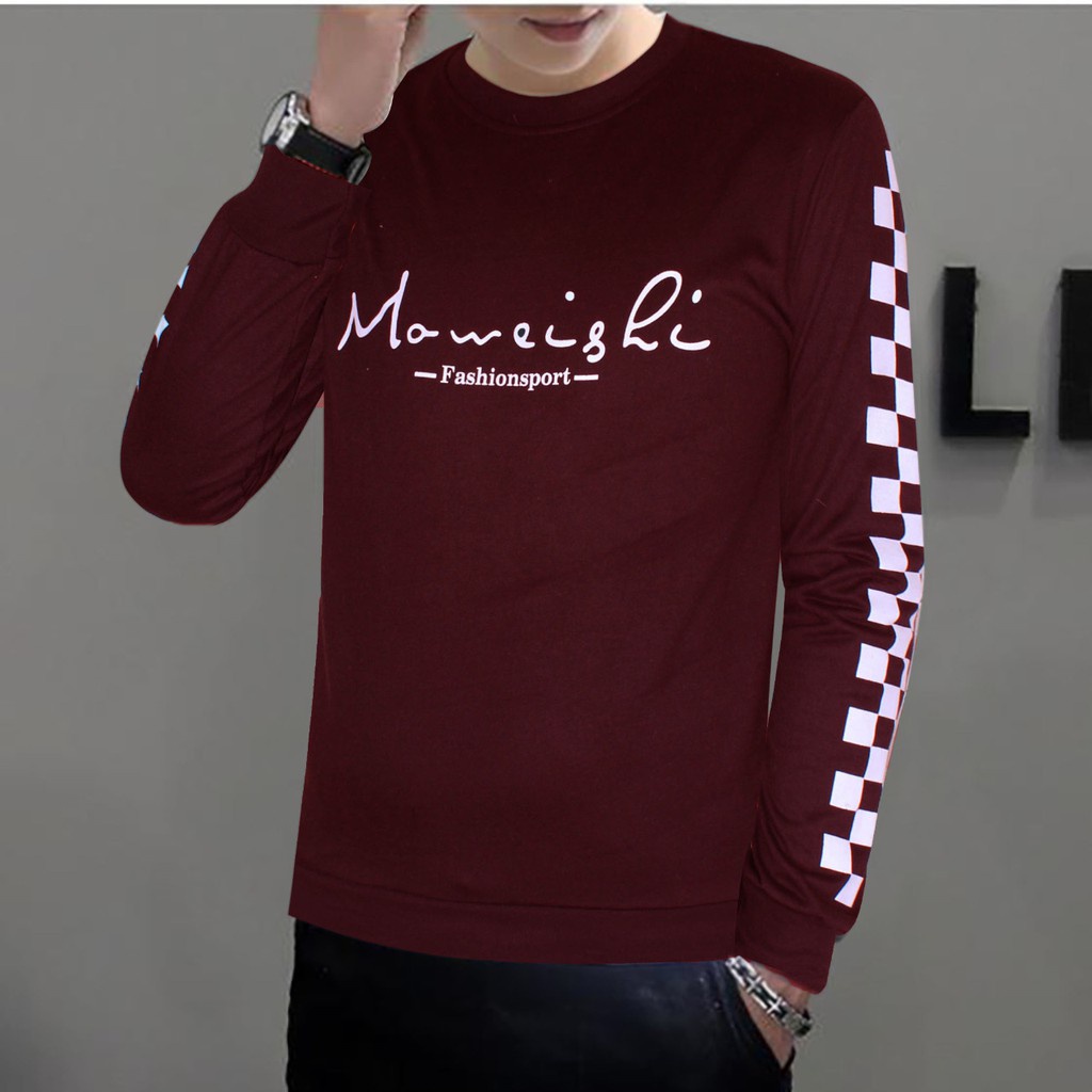 Bisa Bayar Di Tempat/ BS//COD//BAJU KAOS LENGAN PANJANG//MAWESHI//T-SHIRT DISTRO// FASHION PRIA// GOOD QUALITY