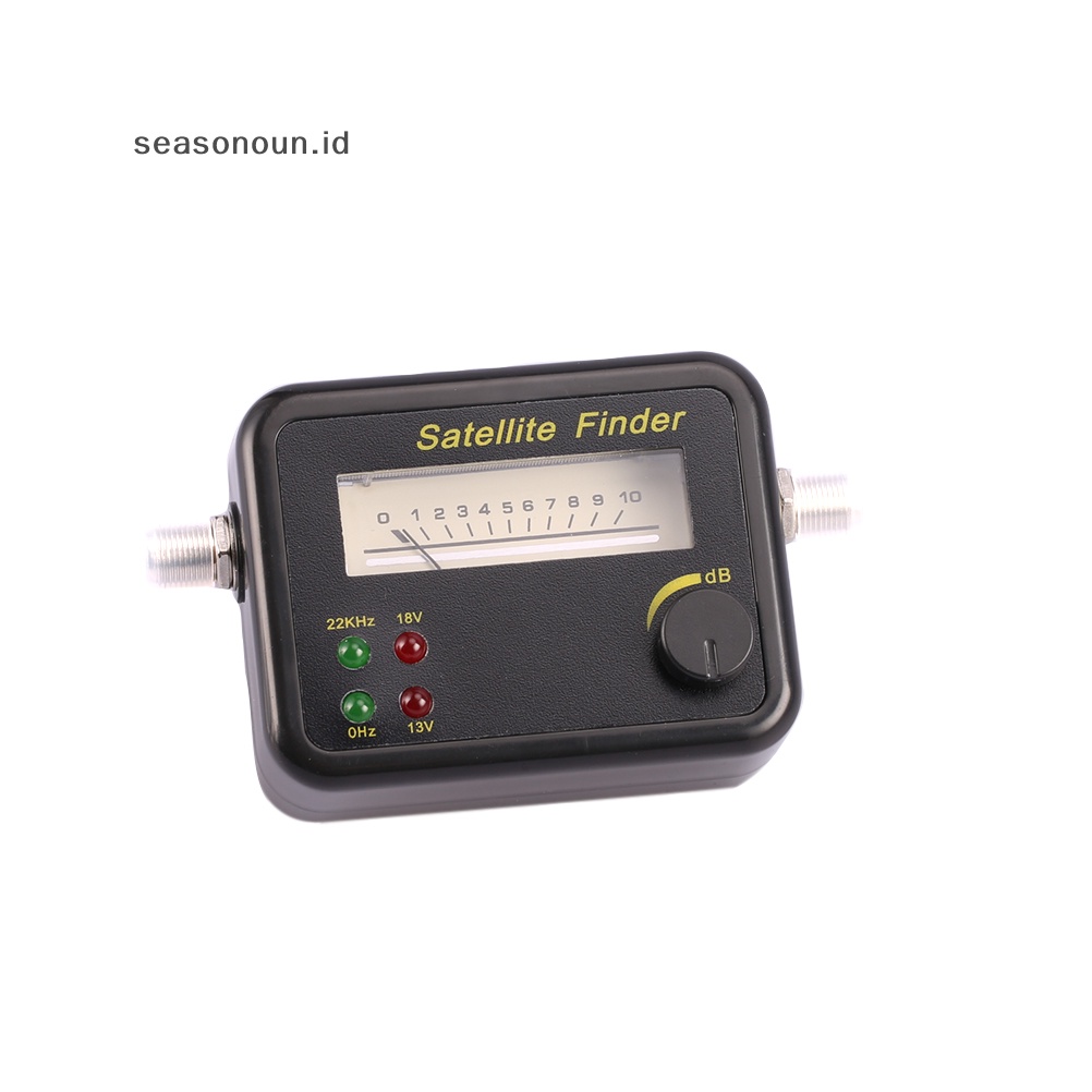 Seasonoun Plastik Hitam Mini Digital LCD Display Pencari Sinyal Satelit Meter Tester.