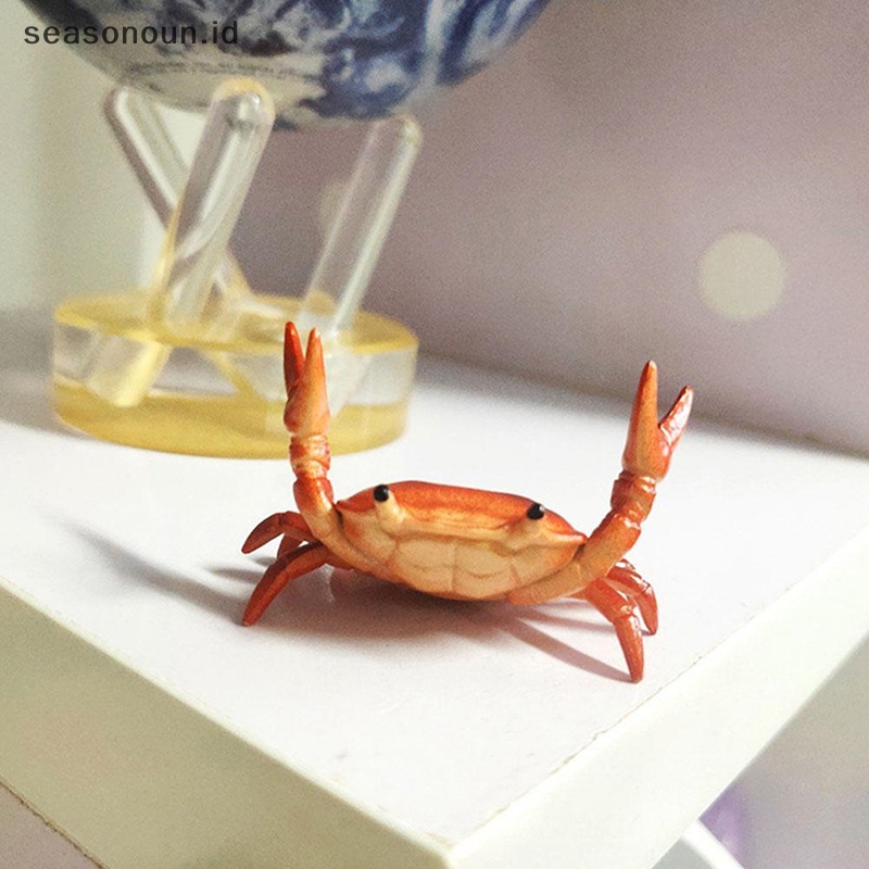 Seasonoun Kreatif Lucu Crab Pen Holder Weightlifg Crabs Penholder Rak Penyimpanan.