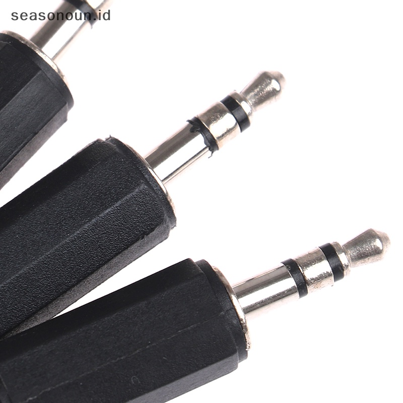 Seasonoun 3.5mm 3pole Audio Jack Plug Headphone Male Konektor Mono Stereo Diy Solder.