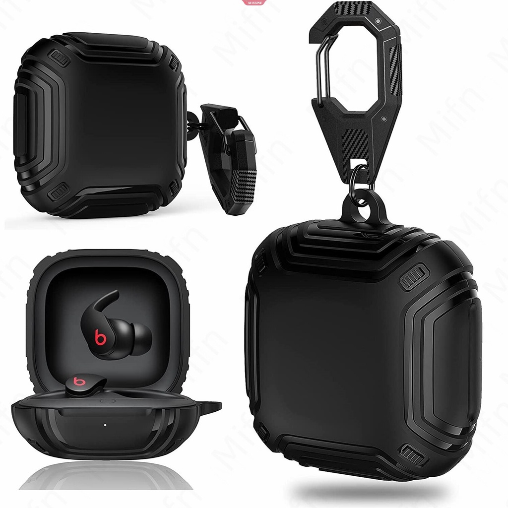 Untuk Beats Fit Pro Case Cover Upgrade Armor Kasar Case Dengan Gantungan Kunci Shock Pelindung Earbud Case Untuk Beats Fit Pro 2021case Pelindung [ZXL]