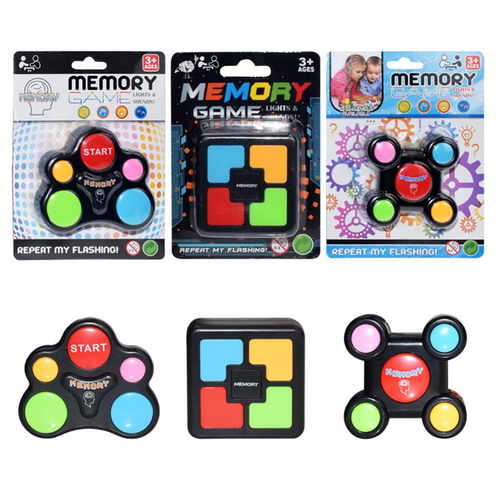 Timekey Kreatif Memory Training Games Konsol Elektronik Memory Latihan Game Mesin Puzzle Anak Permainan Interaktif Montessori Mainan G3H6
