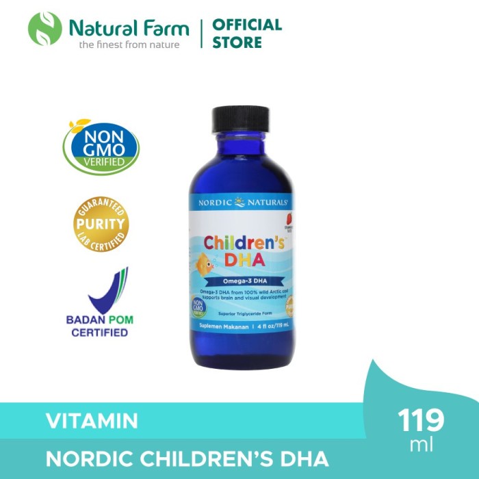 Nordic Children's DHA Strawberry (Syrup) 119ml