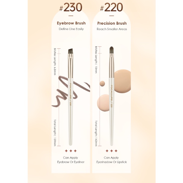 (READY &amp; ORI) FOCALLURE Makeup Brush Kuas BlushOn Contour Alis Eyeliner FA356 FA 356