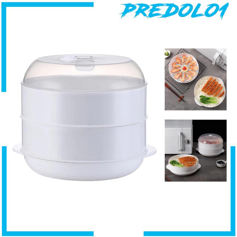 [Predolo1] Microwave Steamer Heating Steamer Alat Kukus Pemanas Microwave Untuk Dapur Rumah